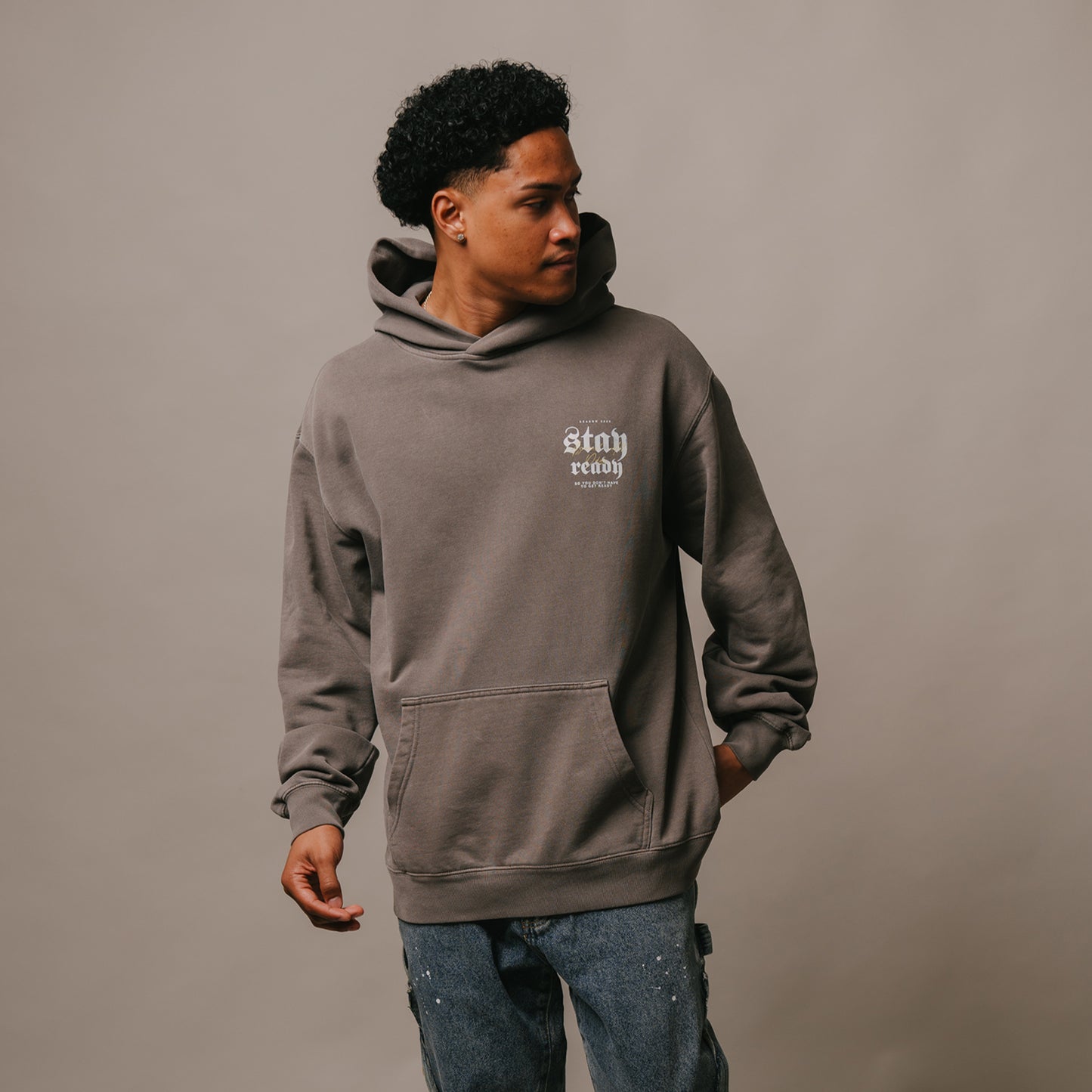 Stay Ready Hoodie (FADED GREY)