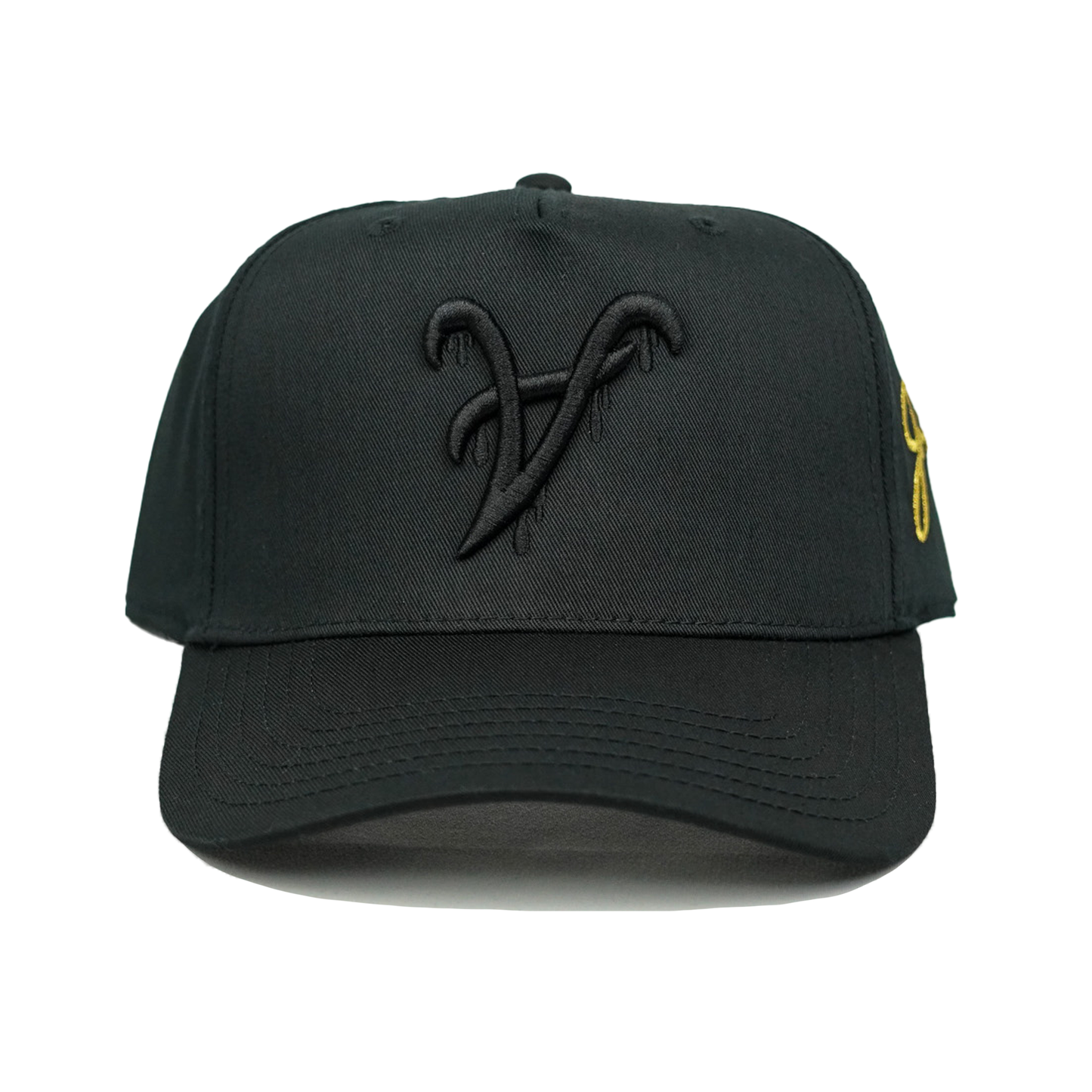 ATL Dripping Snapback Hat (BLACK/BLACK)