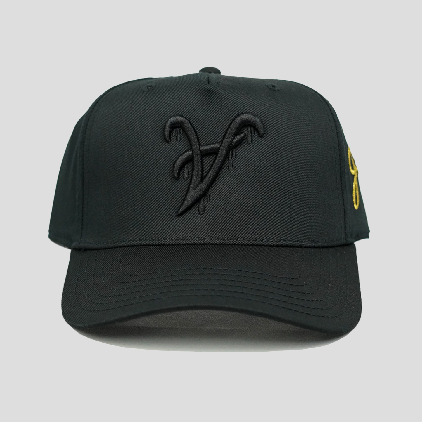 ATL Dripping Snapback Hat (BLACK/BLACK)