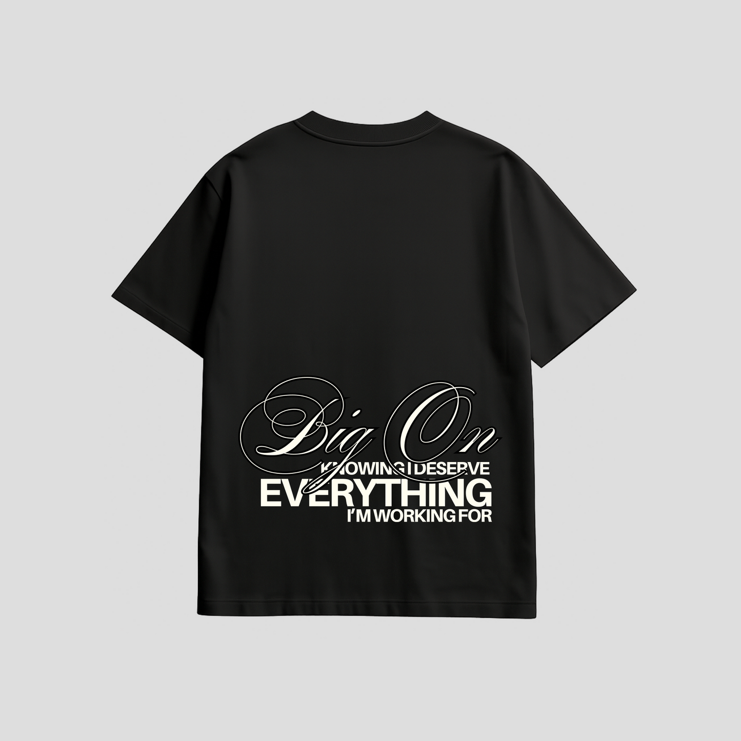 Big On Knowing Tee (BLACK)