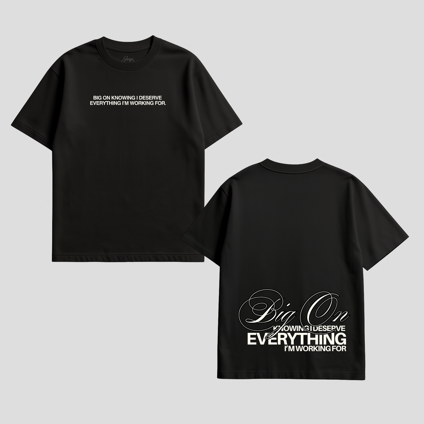 Big On Knowing Tee (BLACK)