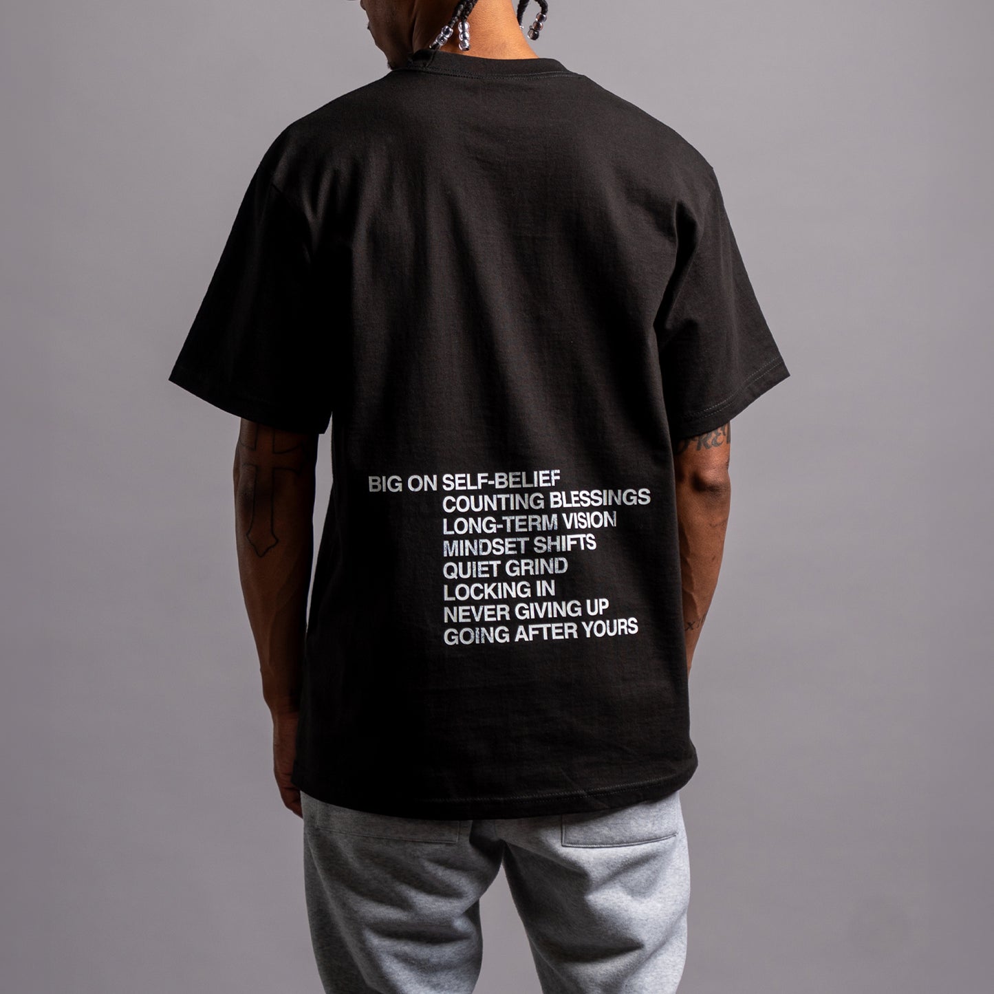 Big On Mindset Tee (BLACK)