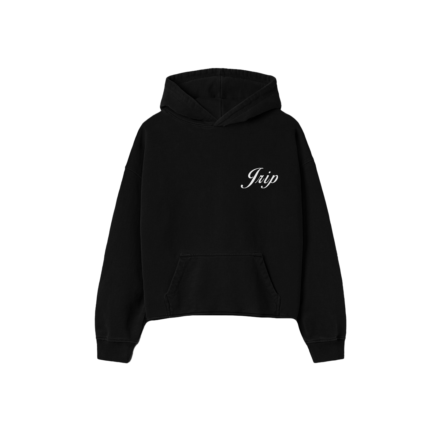 Jrip Cropped Lux Hoodie (BLACK)