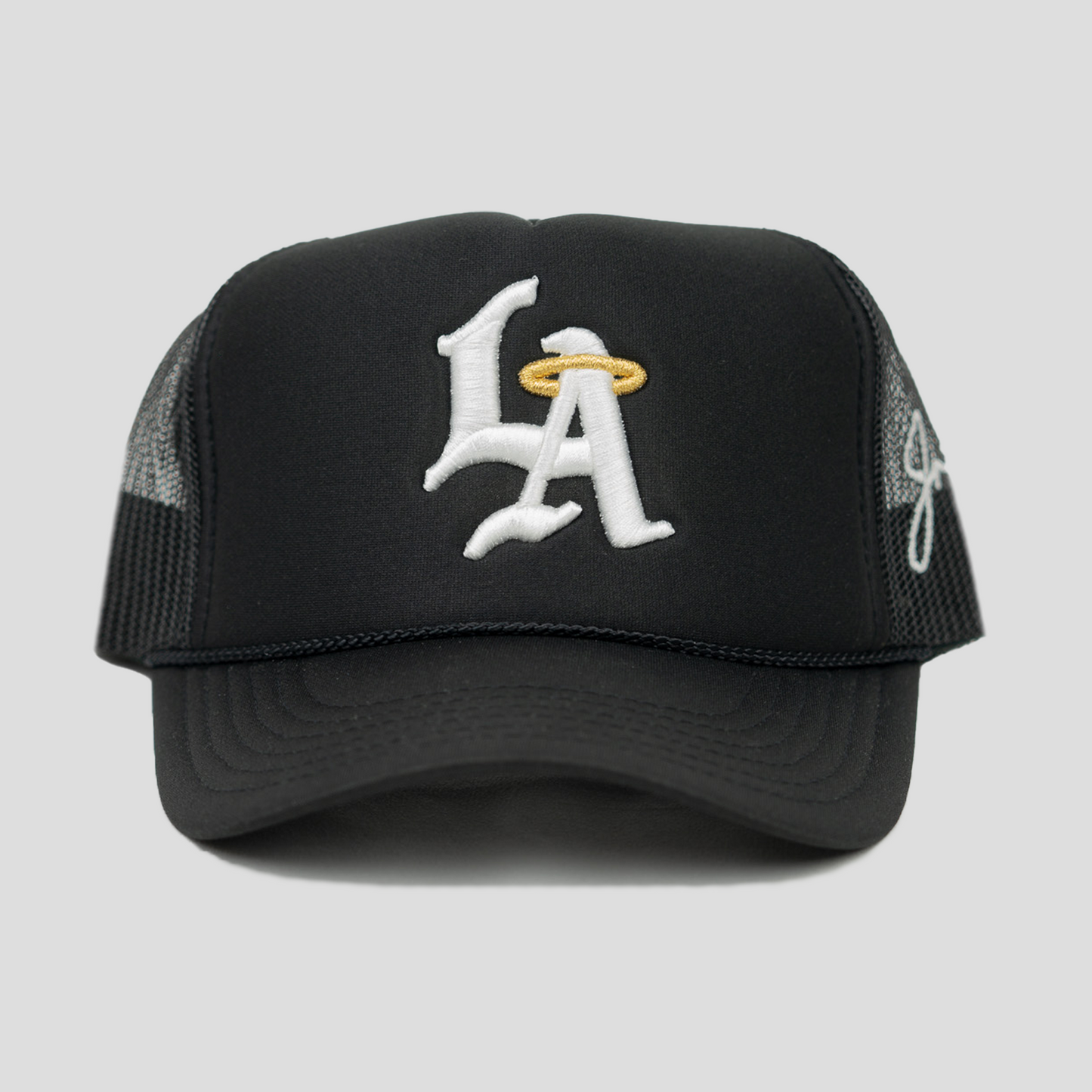 LA Halo Trucker Hat (BLACK)
