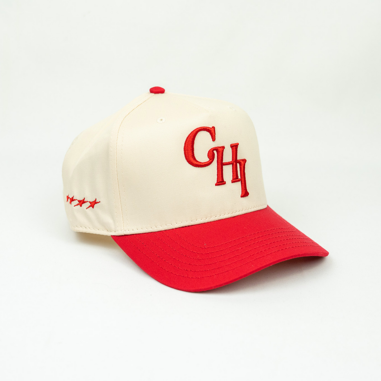CHI-Town Snapback Hat (CREAM/RED)