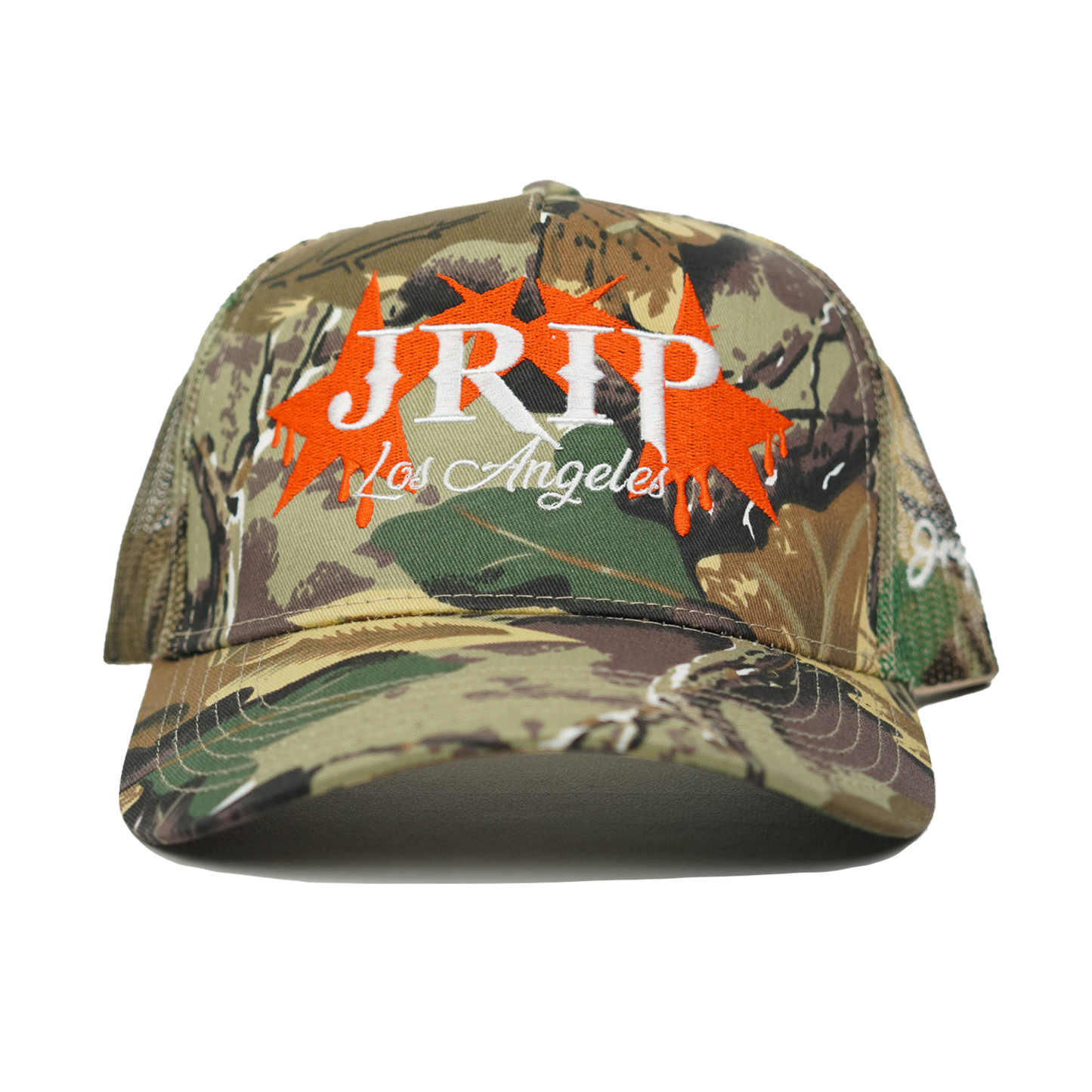 JRIP LA Dripping Stars Structured Trucker Hat (CAMO)