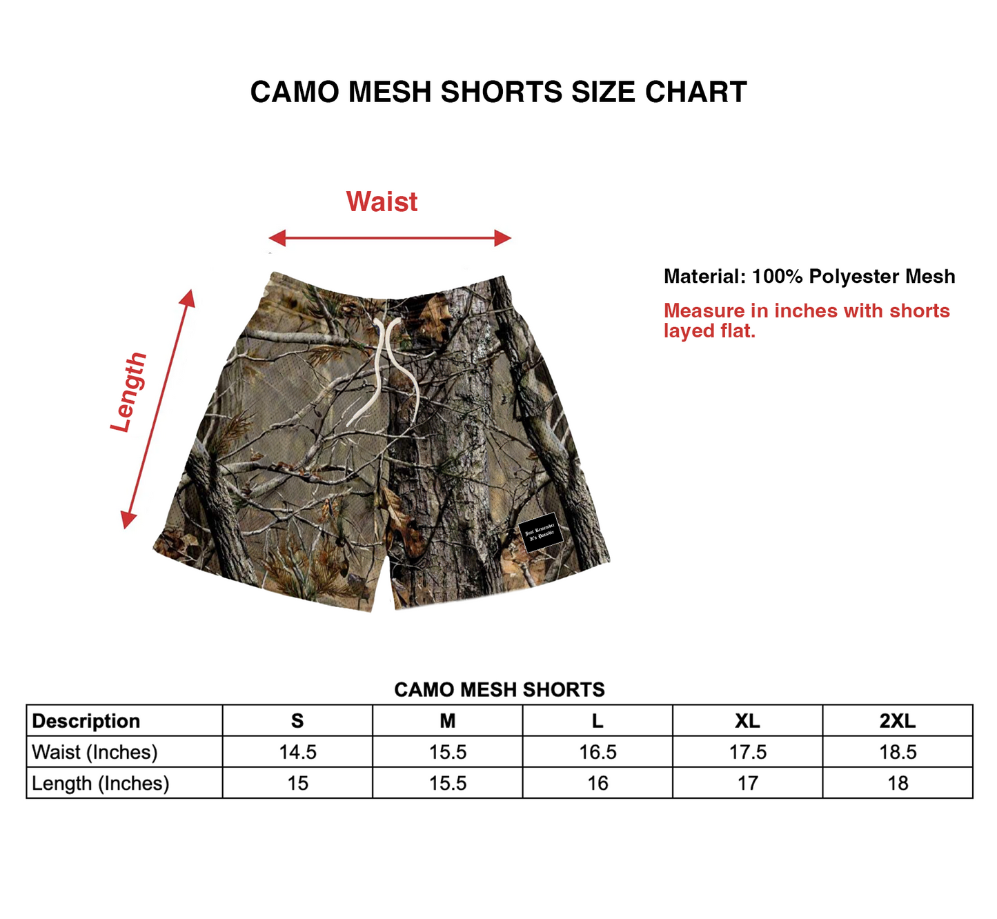 Camo Mesh Shorts