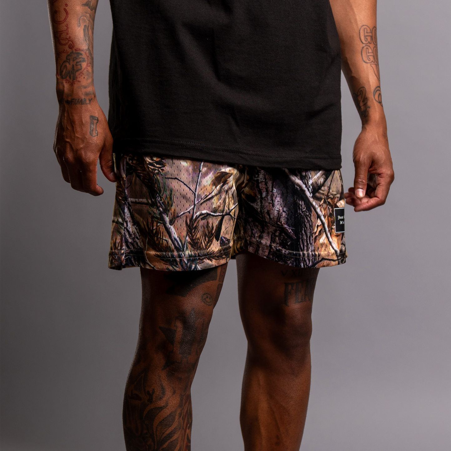 Camo Mesh Shorts
