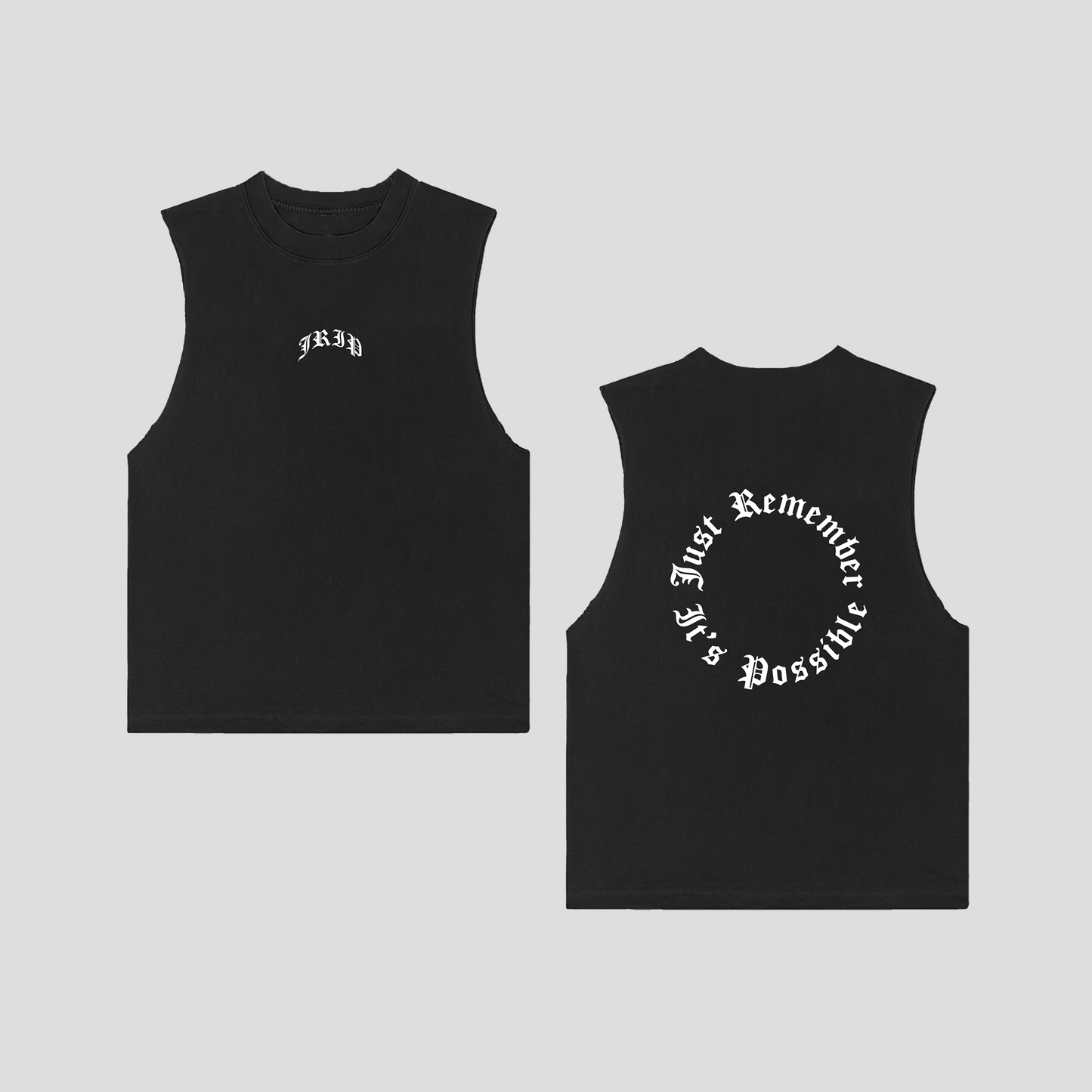 Circle Logo Muscle Tee (BLACK)