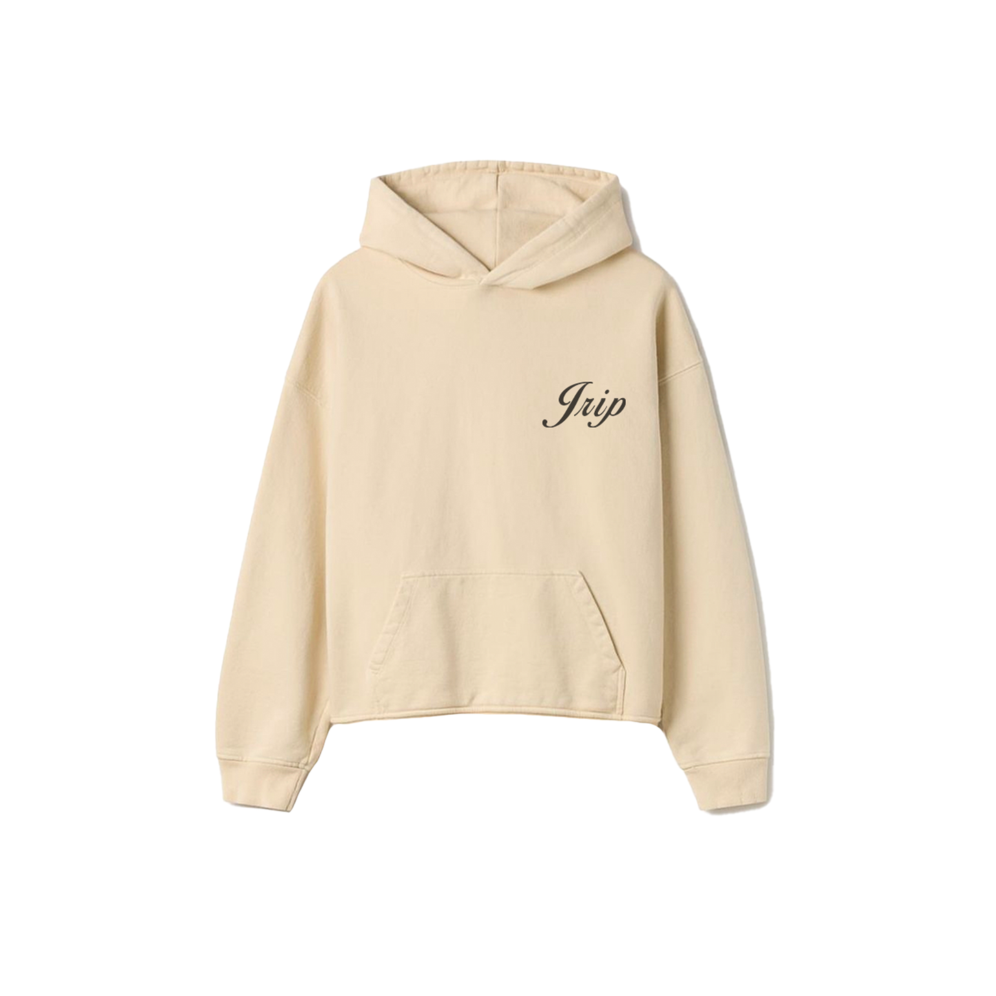 Jrip Cropped Lux Hoodie (CREAM)