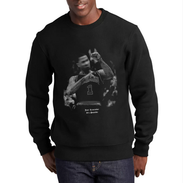 D-ROSE BLUR Crewneck Sweater (BLACK)