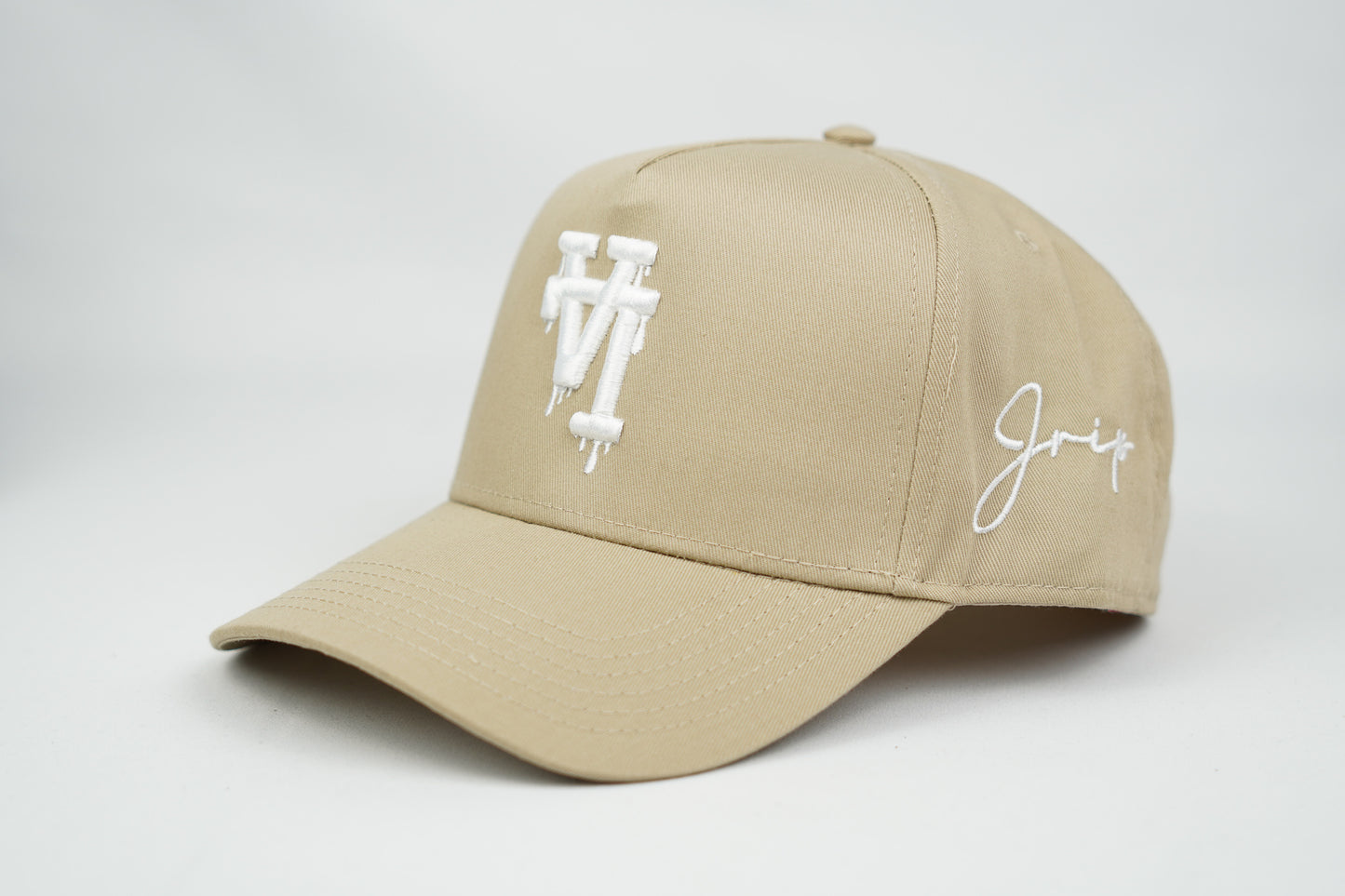LA Dripping Snapback Hat (KHAKI)