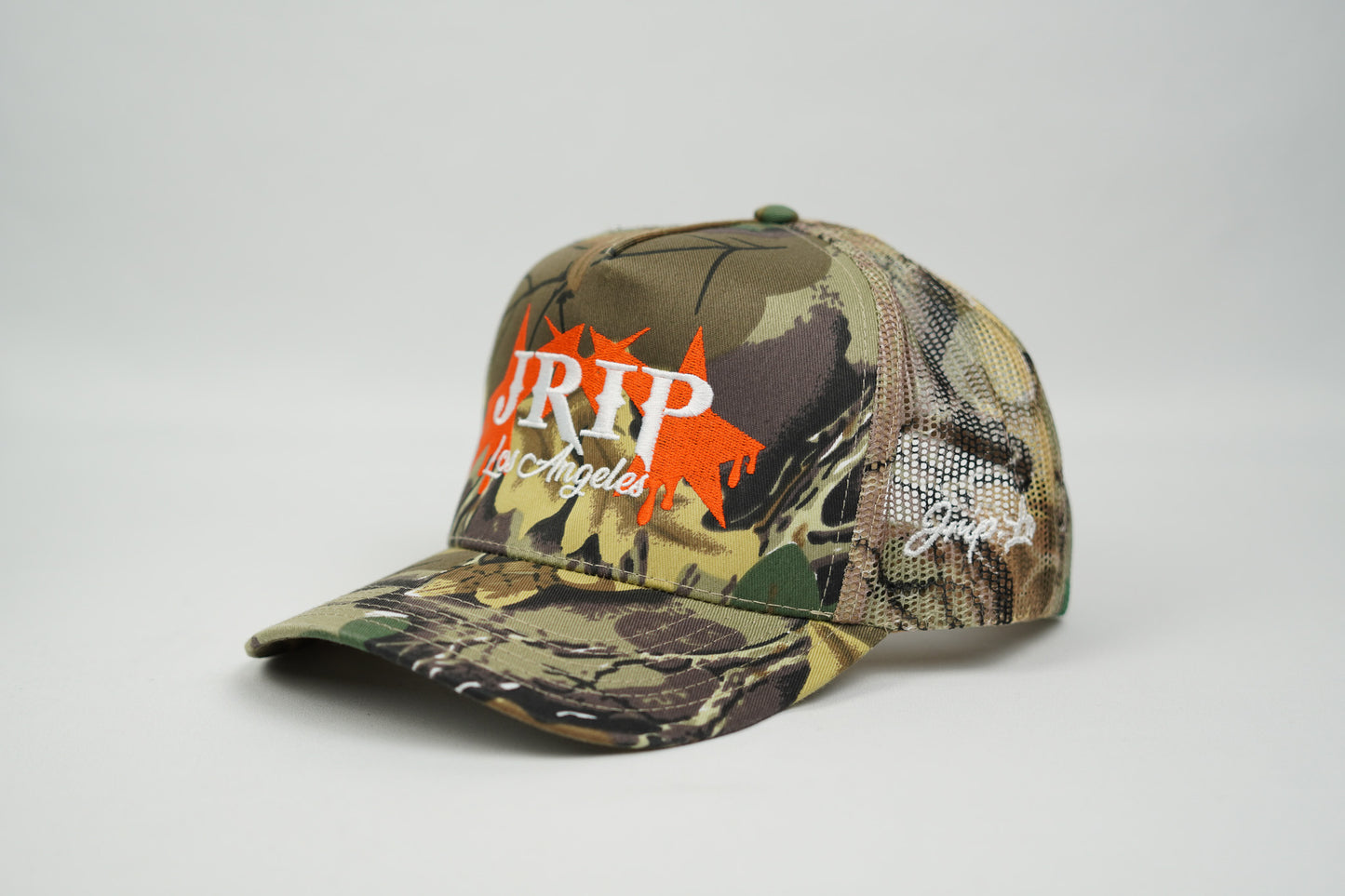 JRIP LA Dripping Stars Structured Trucker Hat (CAMO)