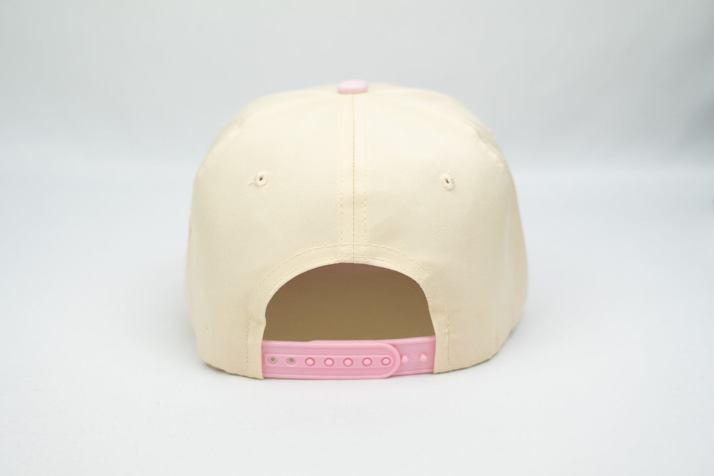 LA Halo Snapback Hat (CREAM/PINK)