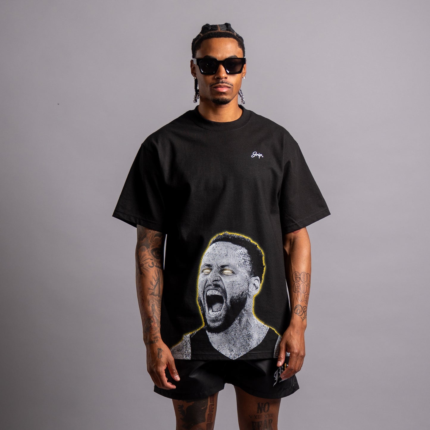 Curry Glow Tee (BLACK)