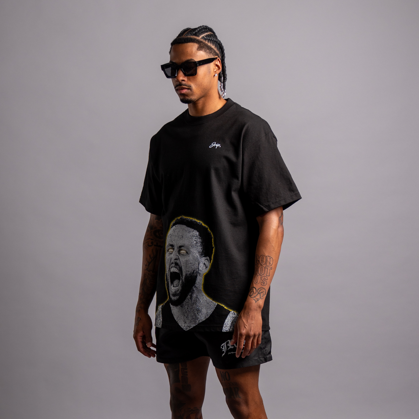 Curry Glow Tee (BLACK)