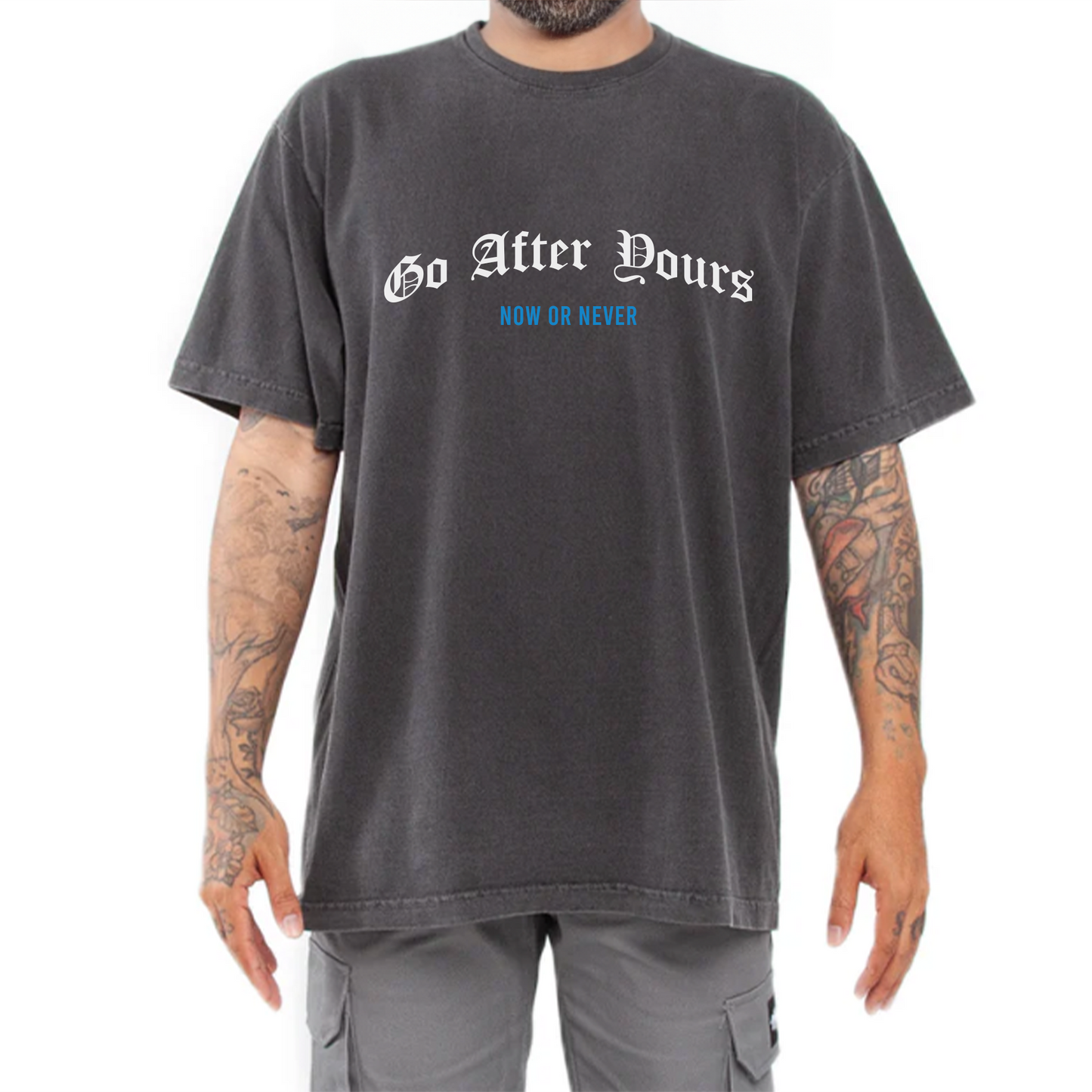 Now or Never Tee (VINTAGE BLACK)