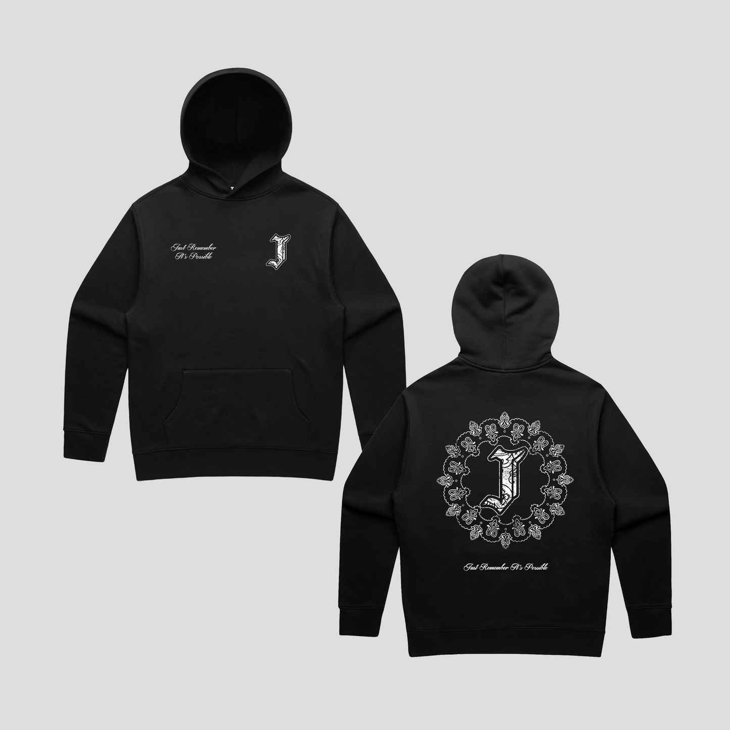 J Paisley Hoodie (BLACK)