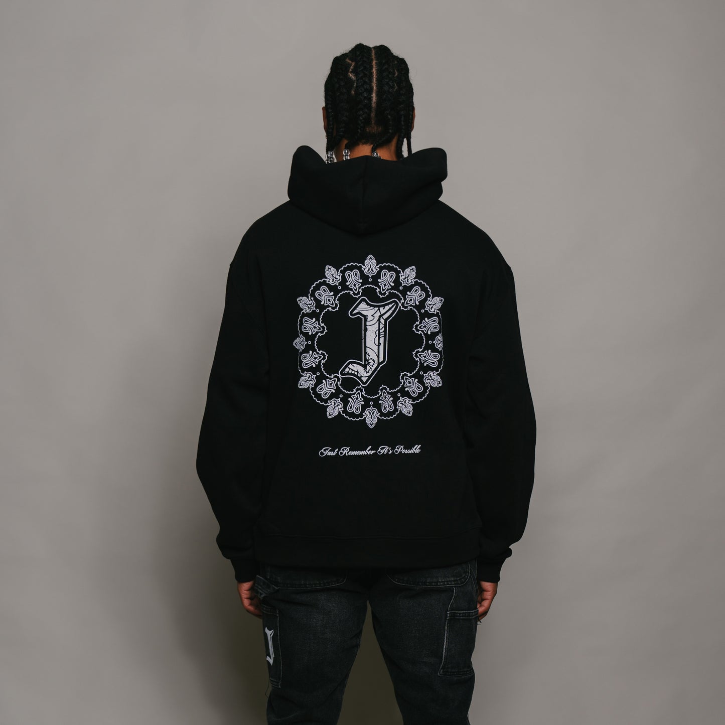 J Paisley Hoodie (BLACK)
