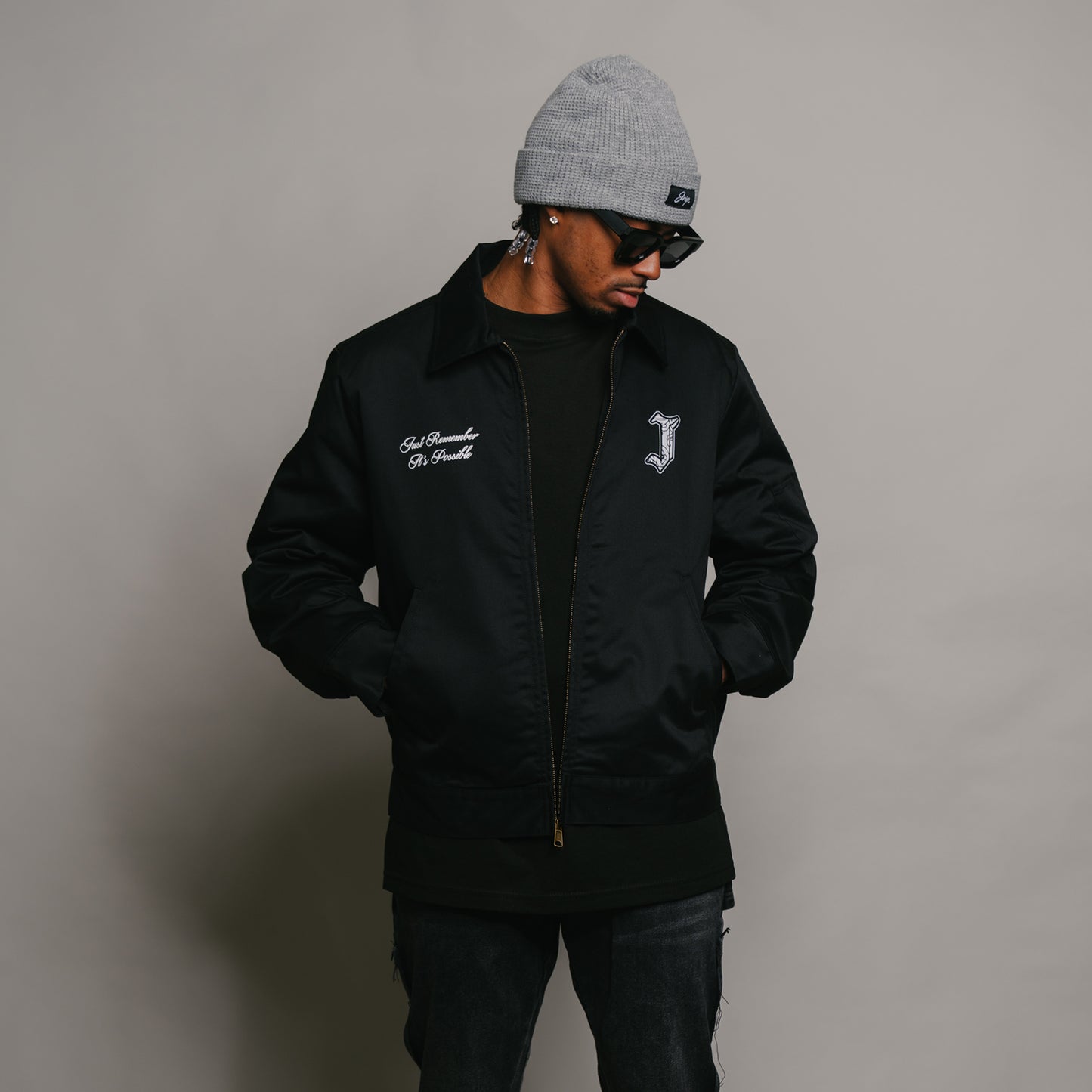 J Paisley Work Jacket (BLACK)