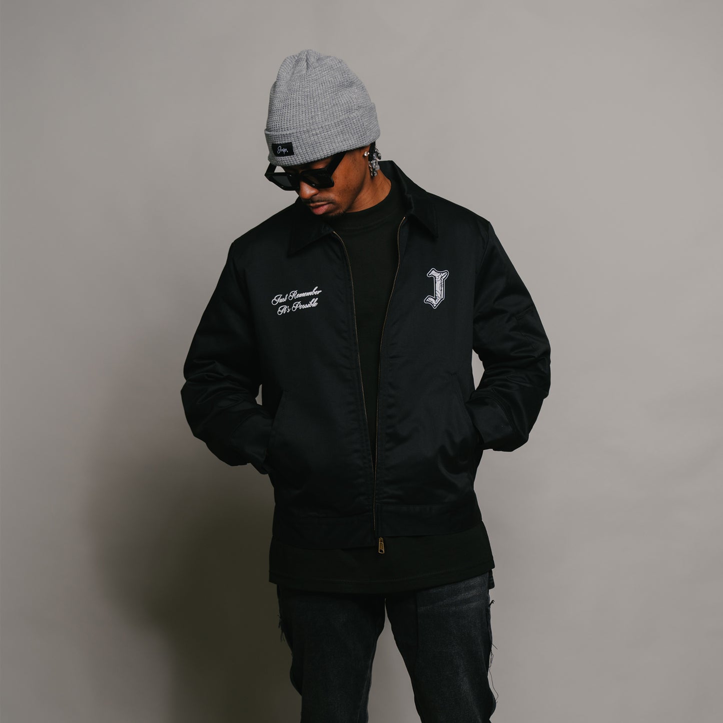 J Paisley Work Jacket (BLACK)
