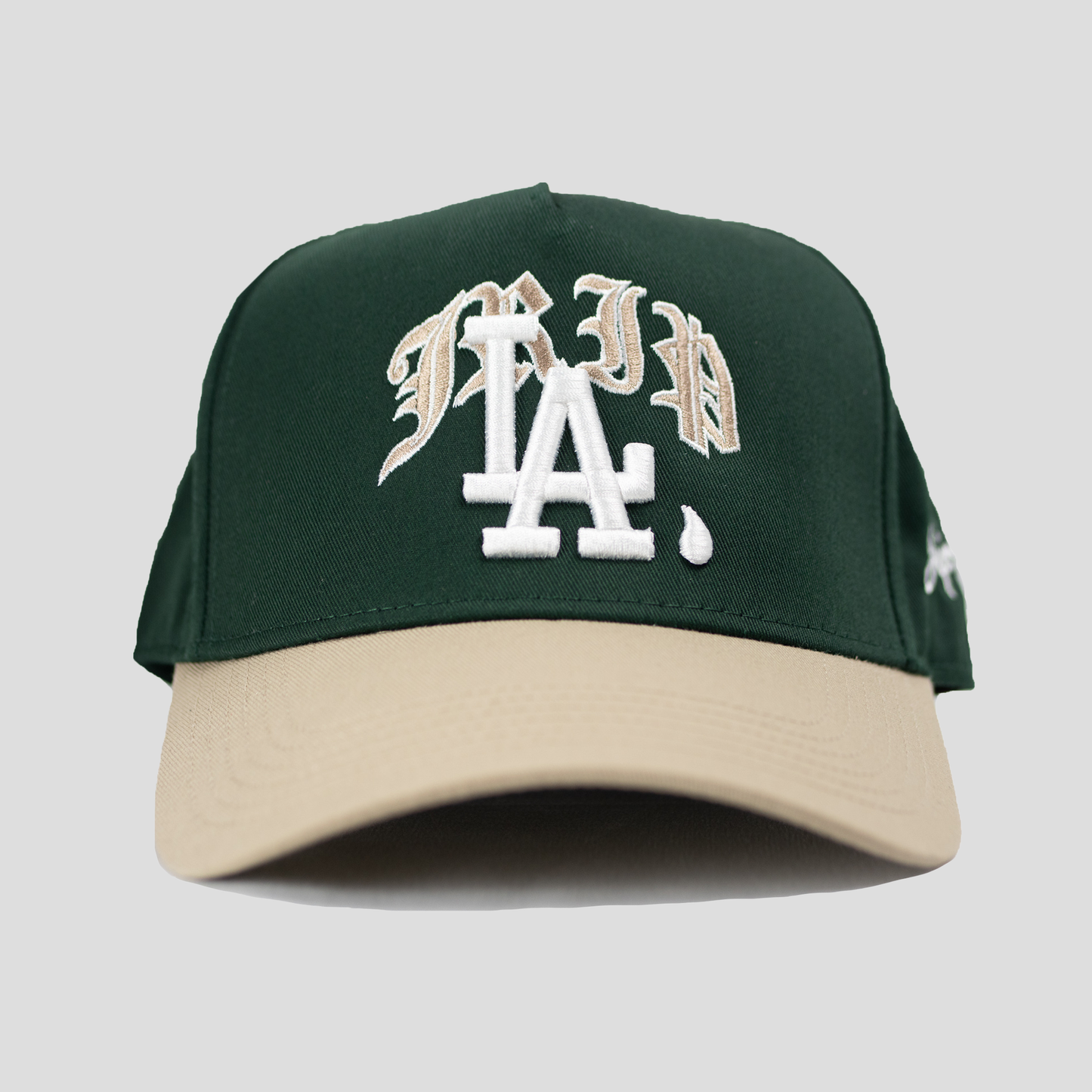 Jrip LA Snapback Hat (FOREST GREEN/KHAKI)