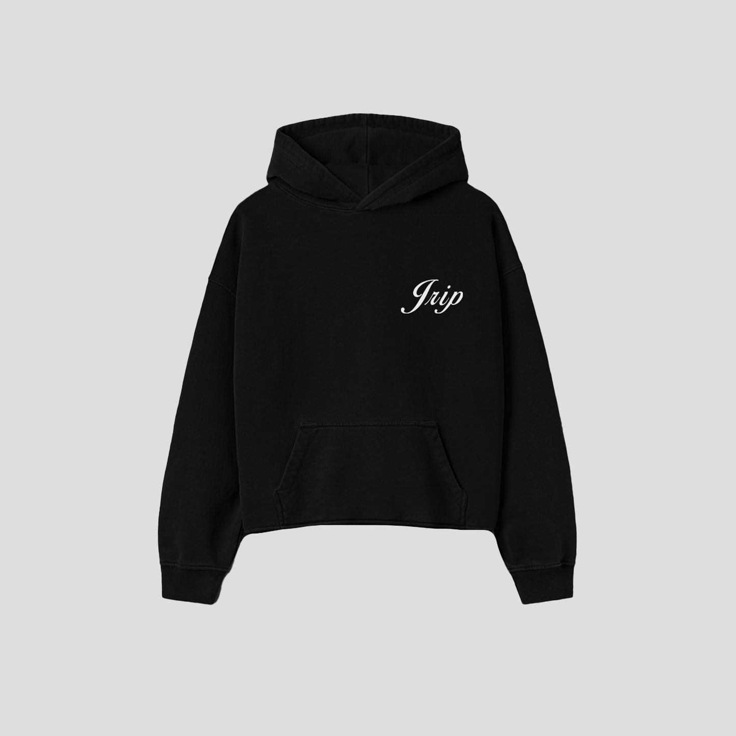 Jrip Cropped Lux Hoodie (BLACK)