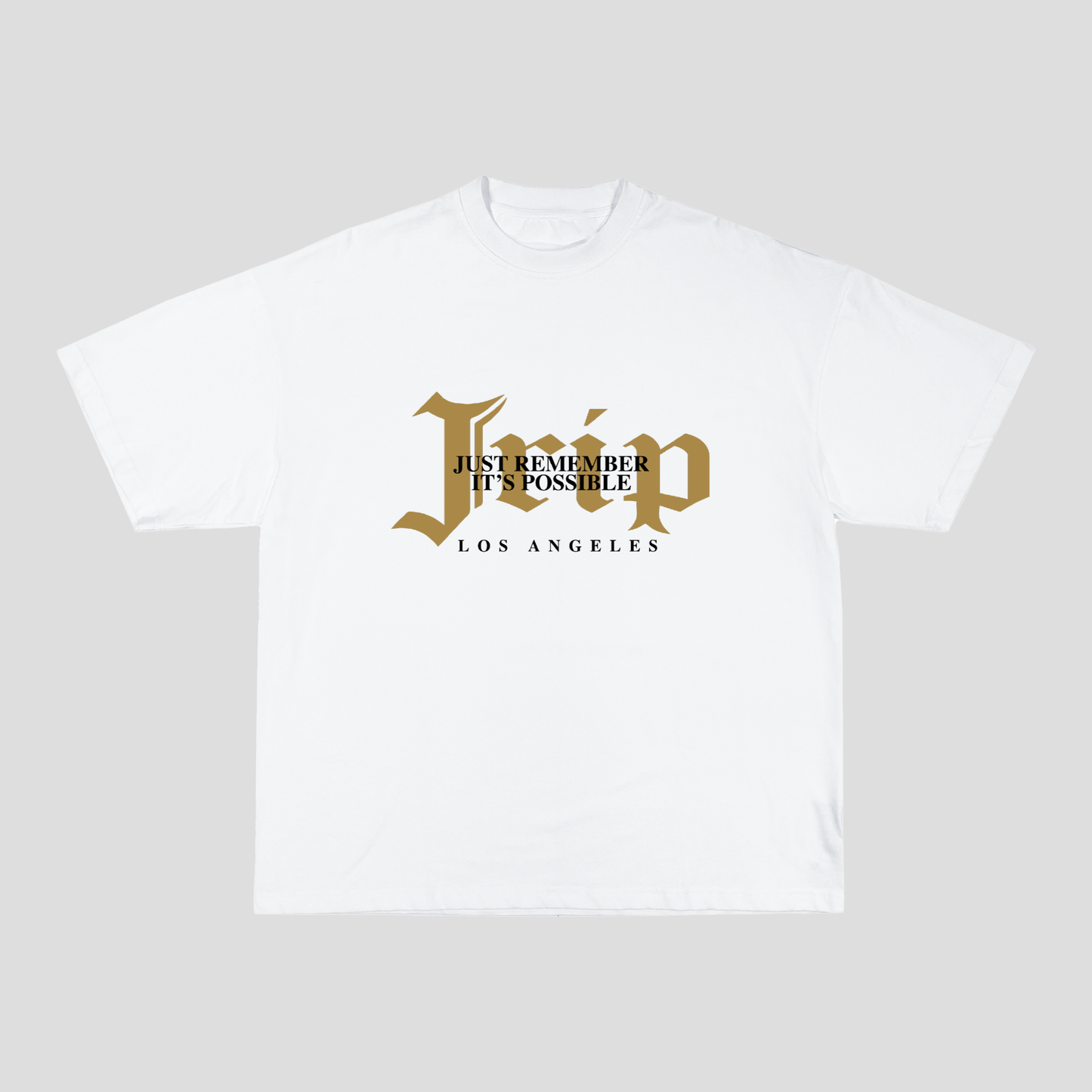 JRIP TAN SLOGAN TEE (WHITE)