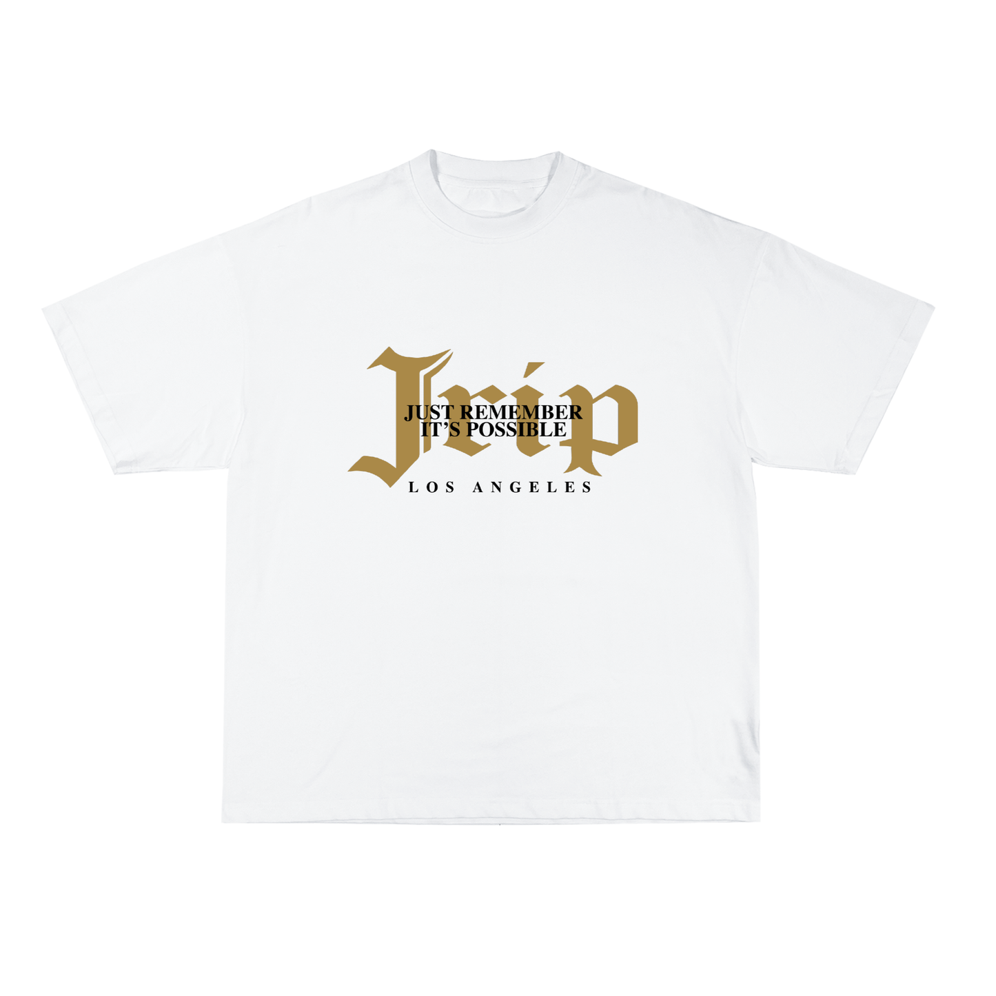 JRIP TAN SLOGAN TEE (WHITE)