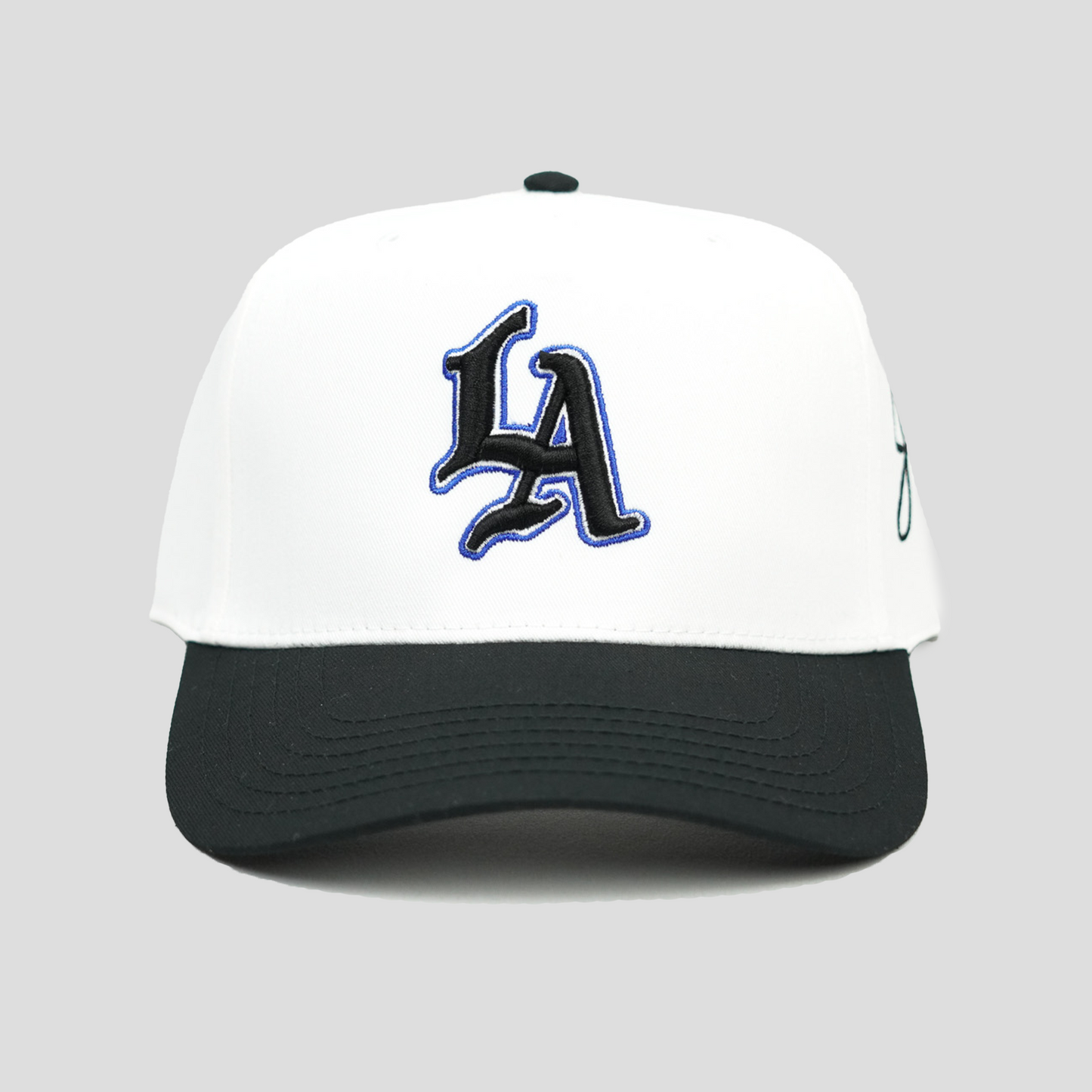 Jrip x LA Snapback Hat (WHITE/BLACK)