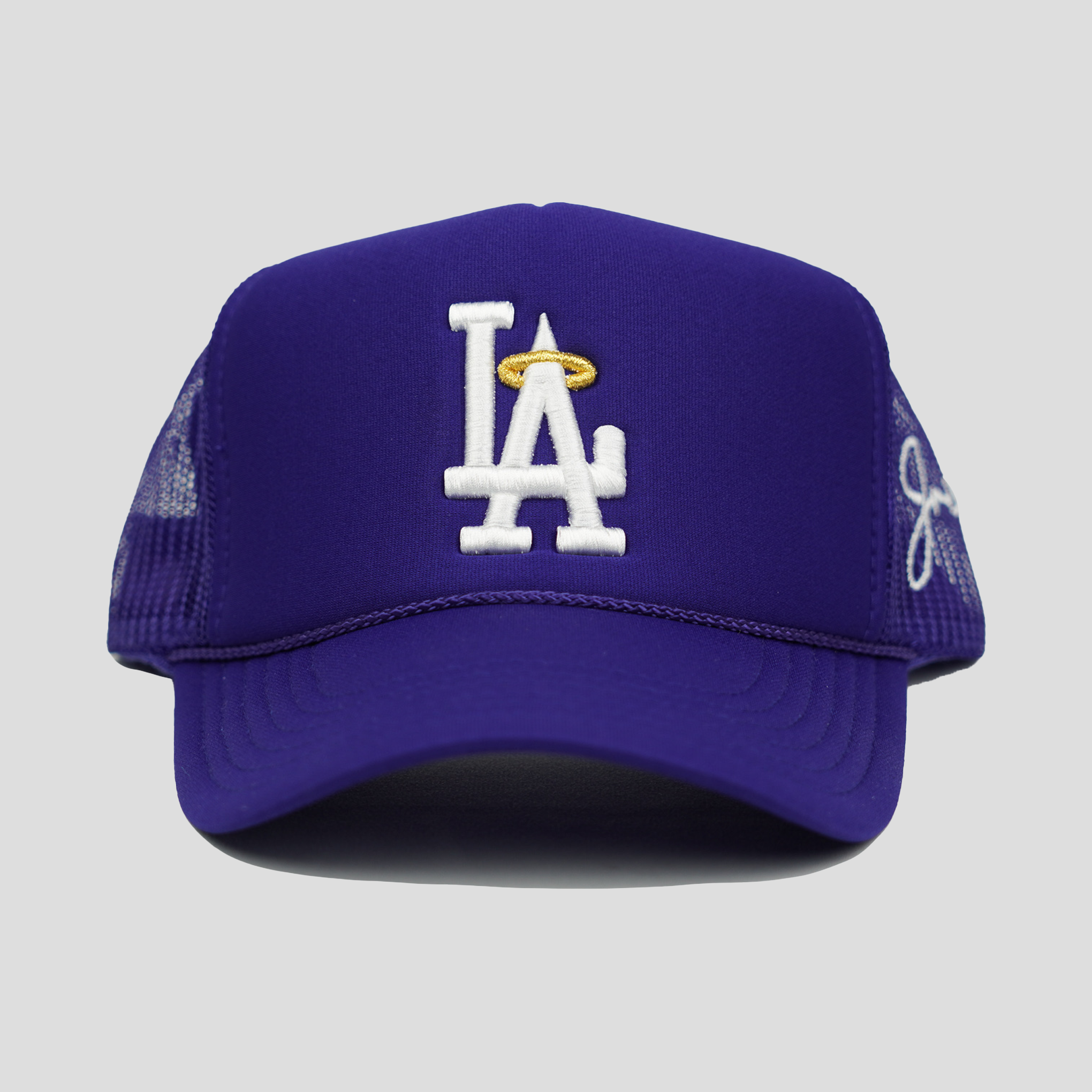 LA Halo Trucker Hat (BLUE) – JRIP LA