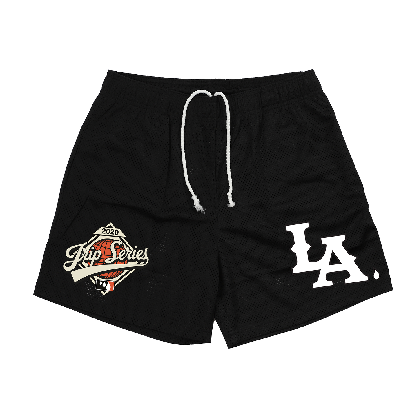LA DRIP MESH SHORTS (BLACK)