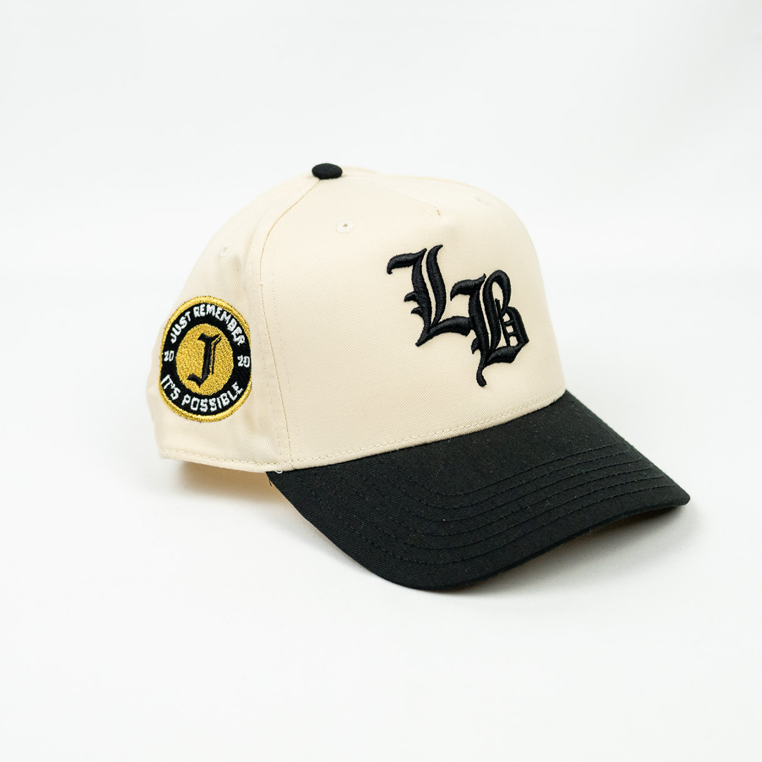 Jrip x LB Snapback Hat (CREAM/BLACK)