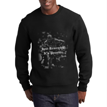 MJ BLUR Crewneck Sweater (BLACK)