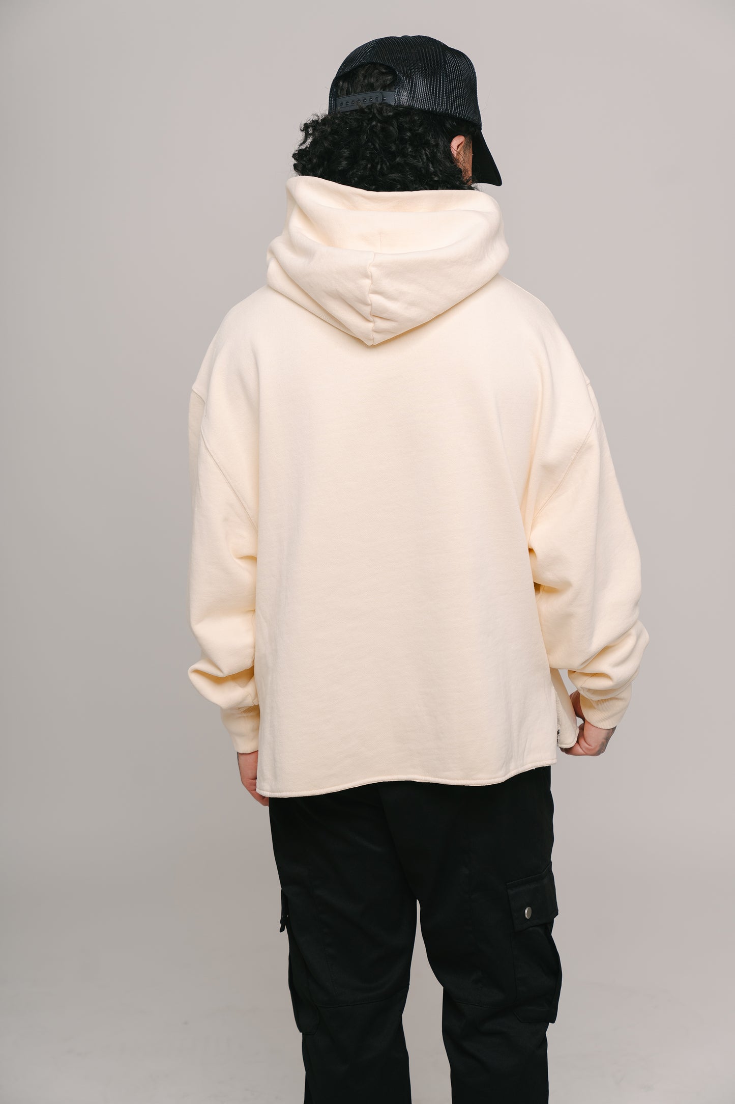 Jrip Cropped Lux Hoodie (CREAM)