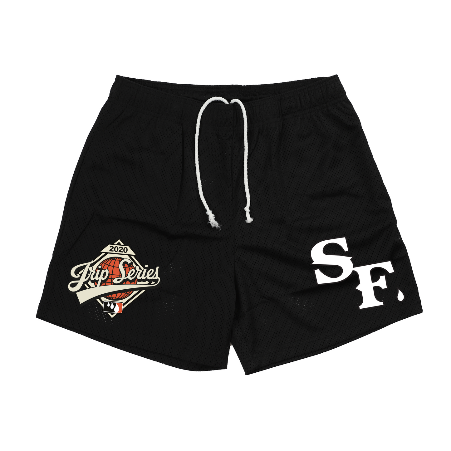 SF DRIP MESH SHORTS (BLACK)