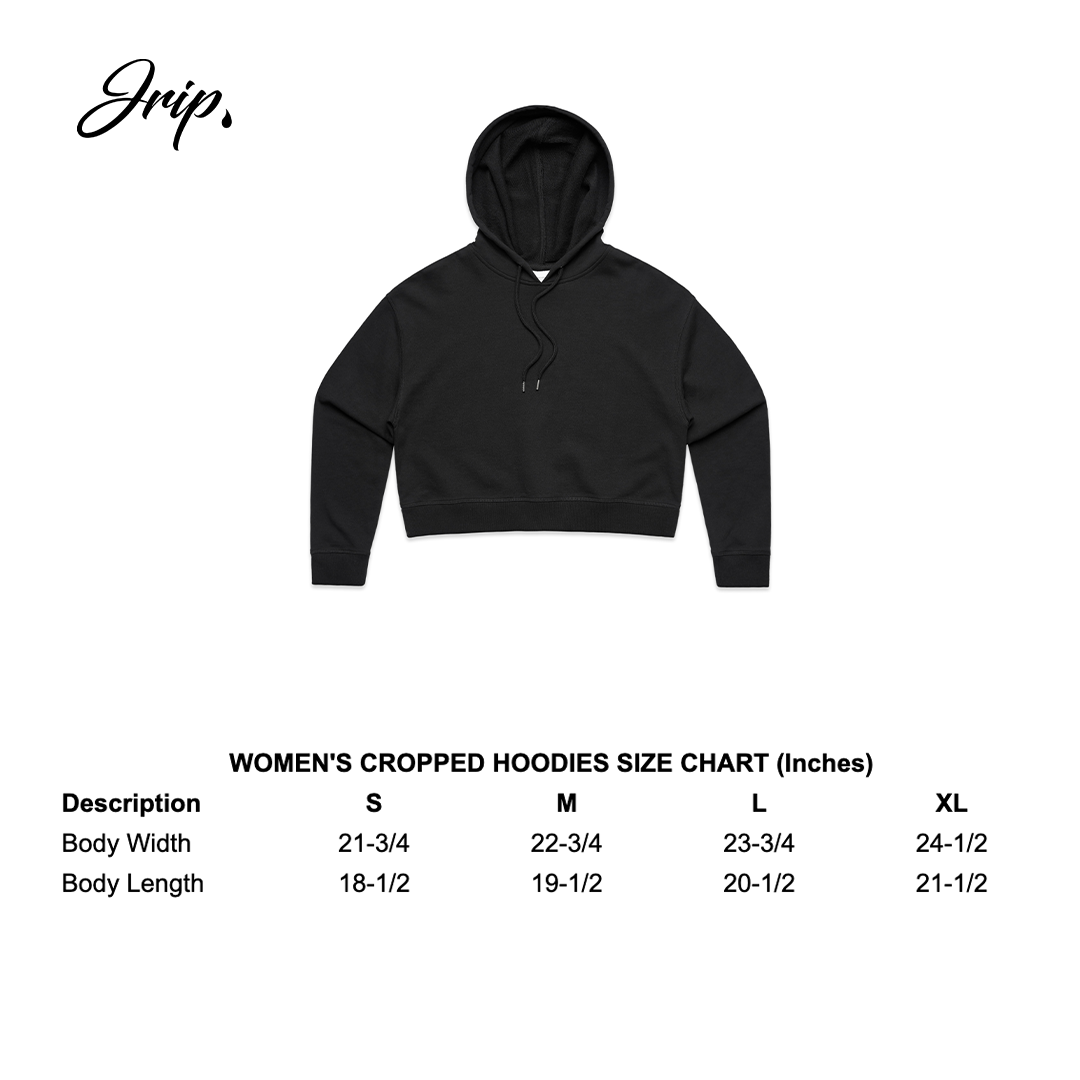 UNDERDOG Women's Cropped Hoodie (BLACK)