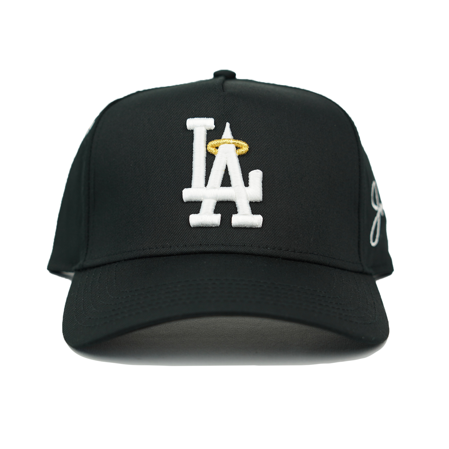 LA Halo Snapback Hat (BLACK)