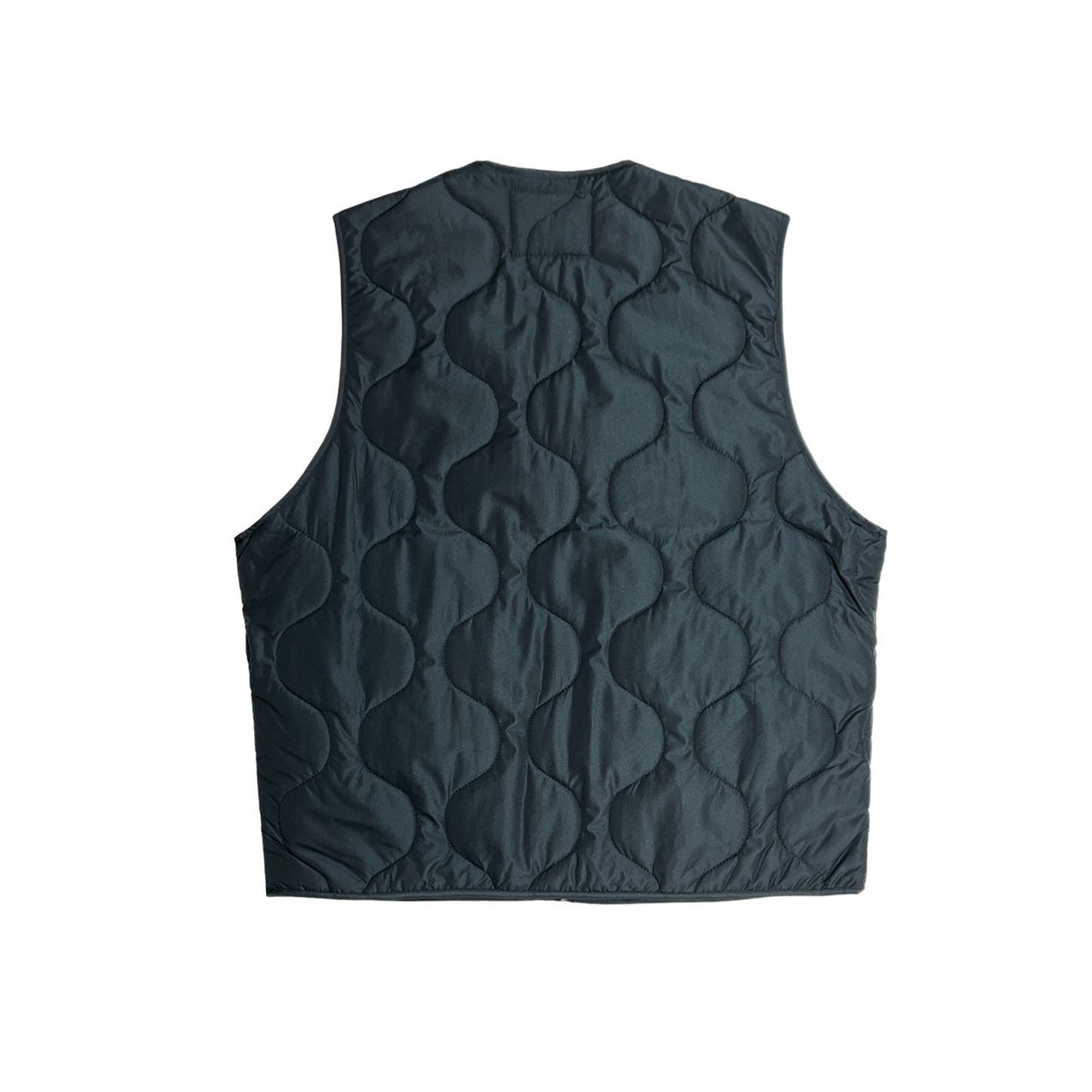 Quilted Zip-Up Vest (BLACK)