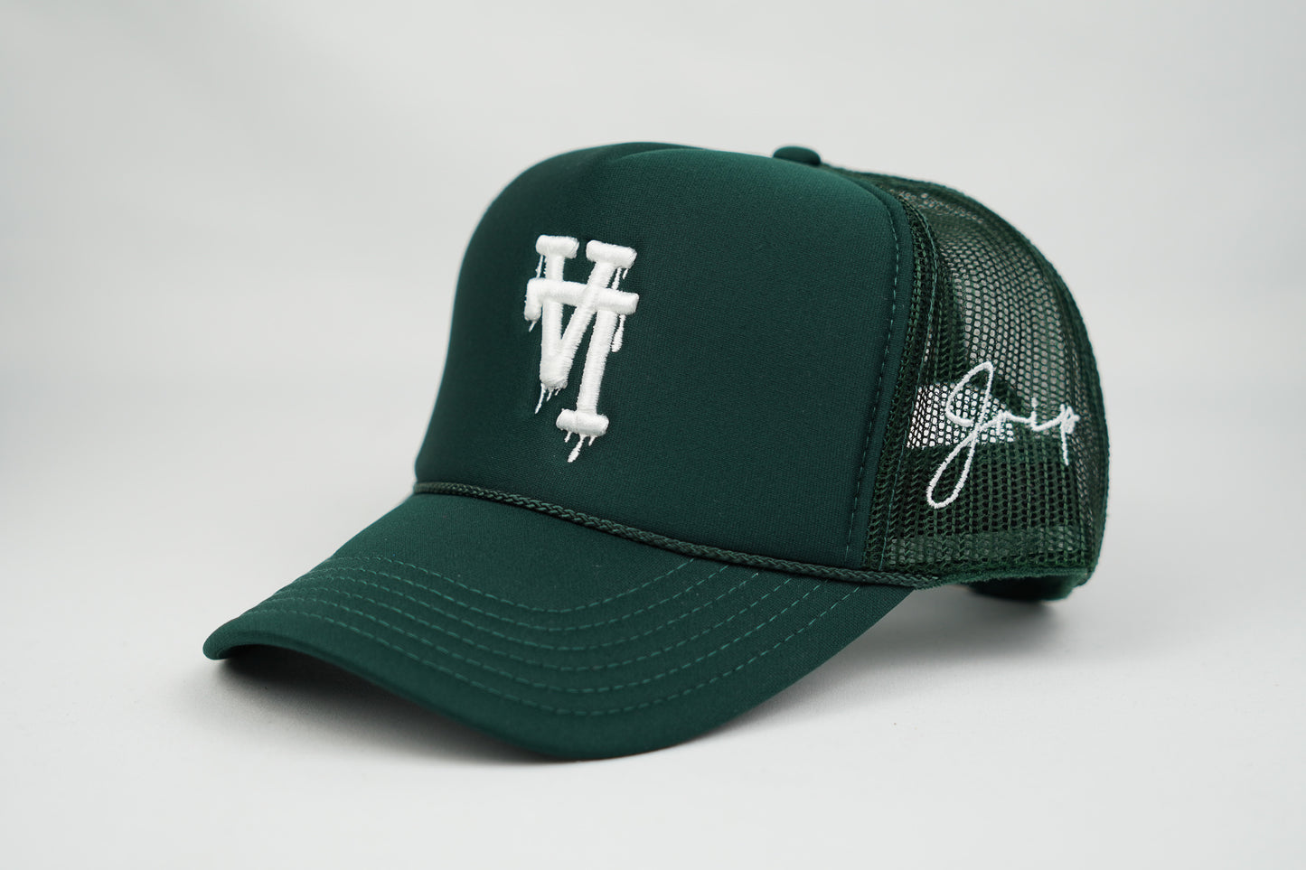 LA Dripping Trucker Hat (GREEN)