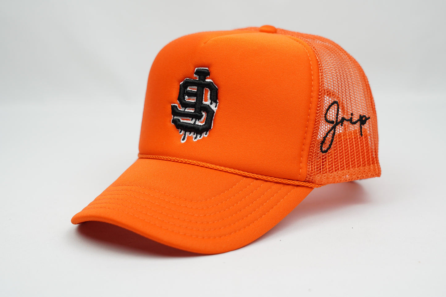 SF Dripping Trucker Hat (ORANGE)