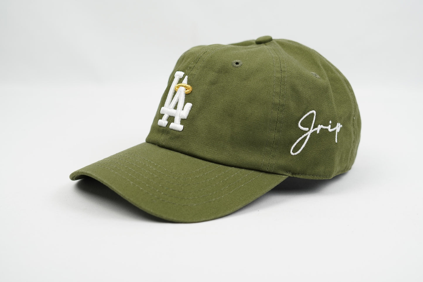 LA Halo Dad Hat (OLIVE GREEN)