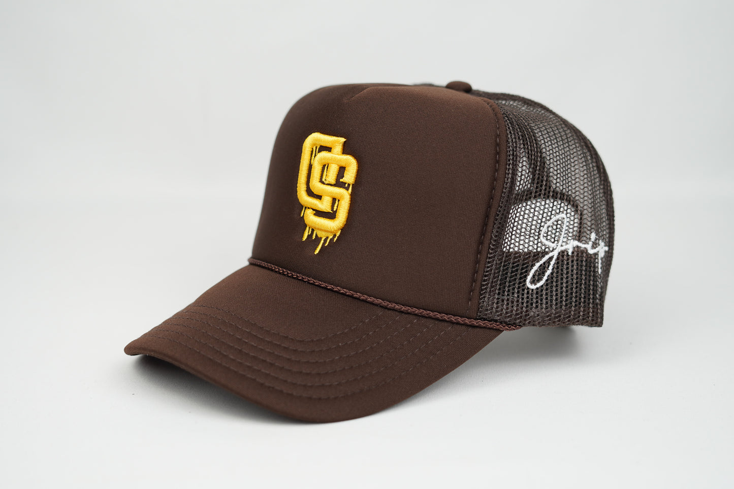 SD Dripping Trucker Hat (BROWN)