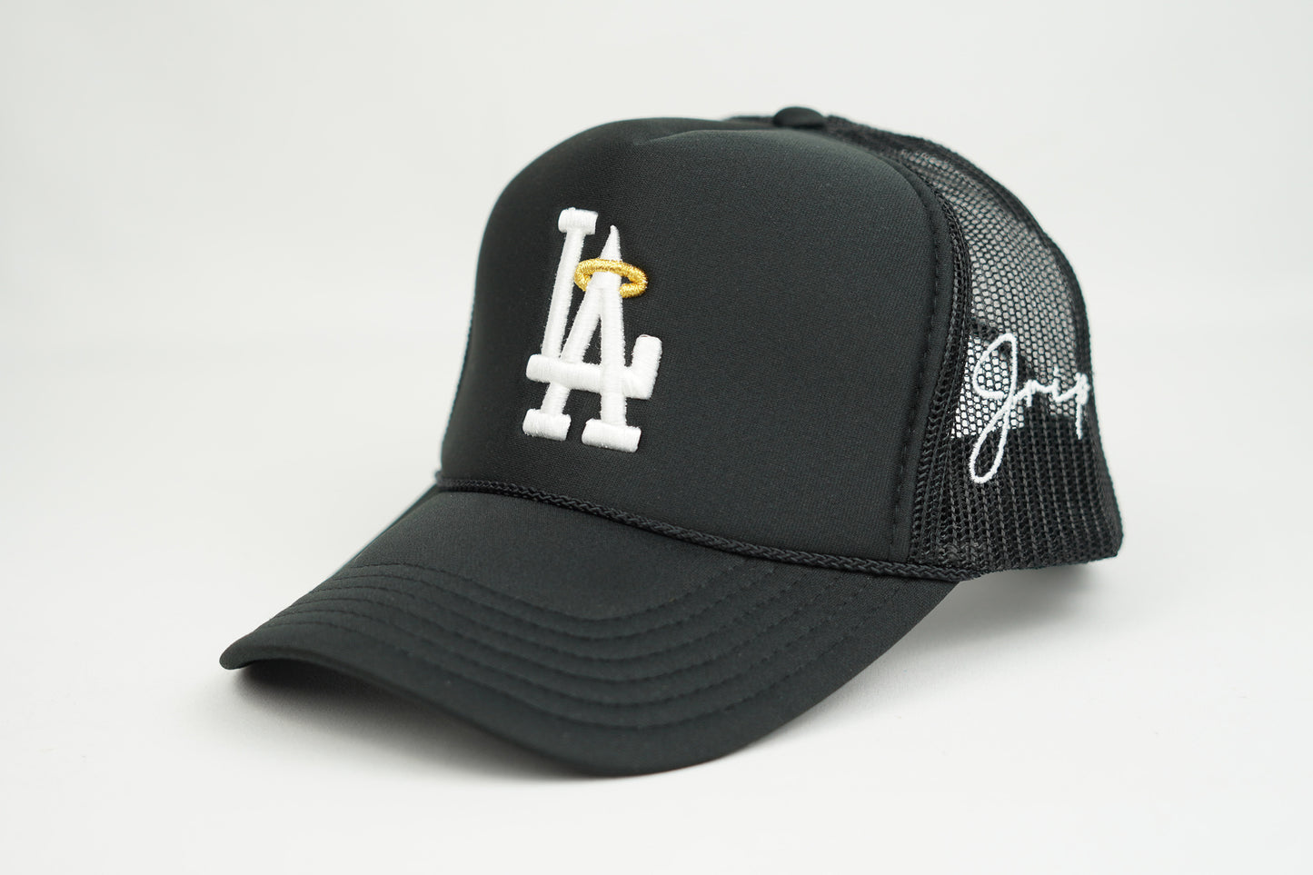 LA Halo Trucker Hat (BLACK)