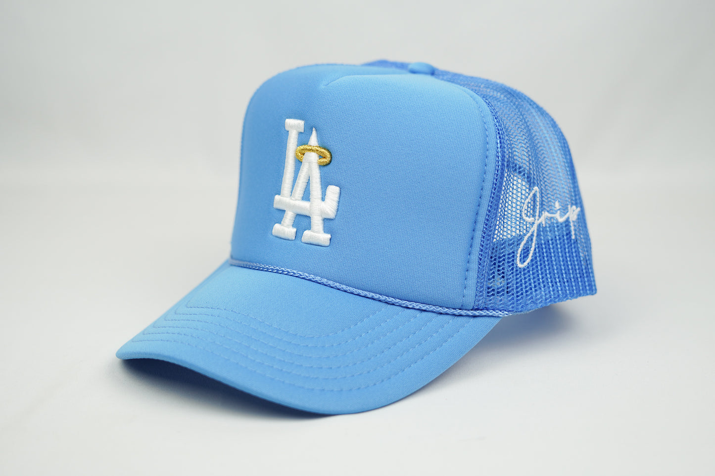 LA Halo Trucker Hat (POWDER BLUE)