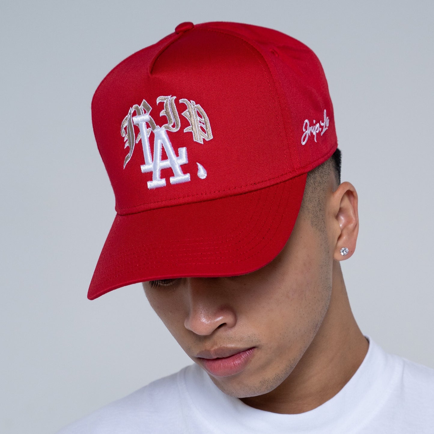 Jrip LA Snapback Hat (RED)