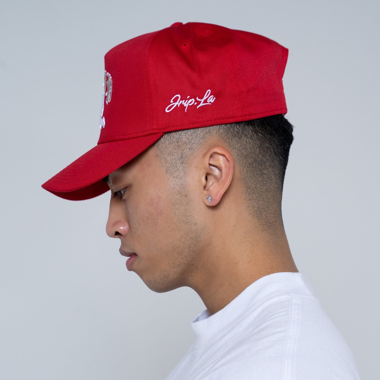 Jrip LA Snapback Hat (RED)