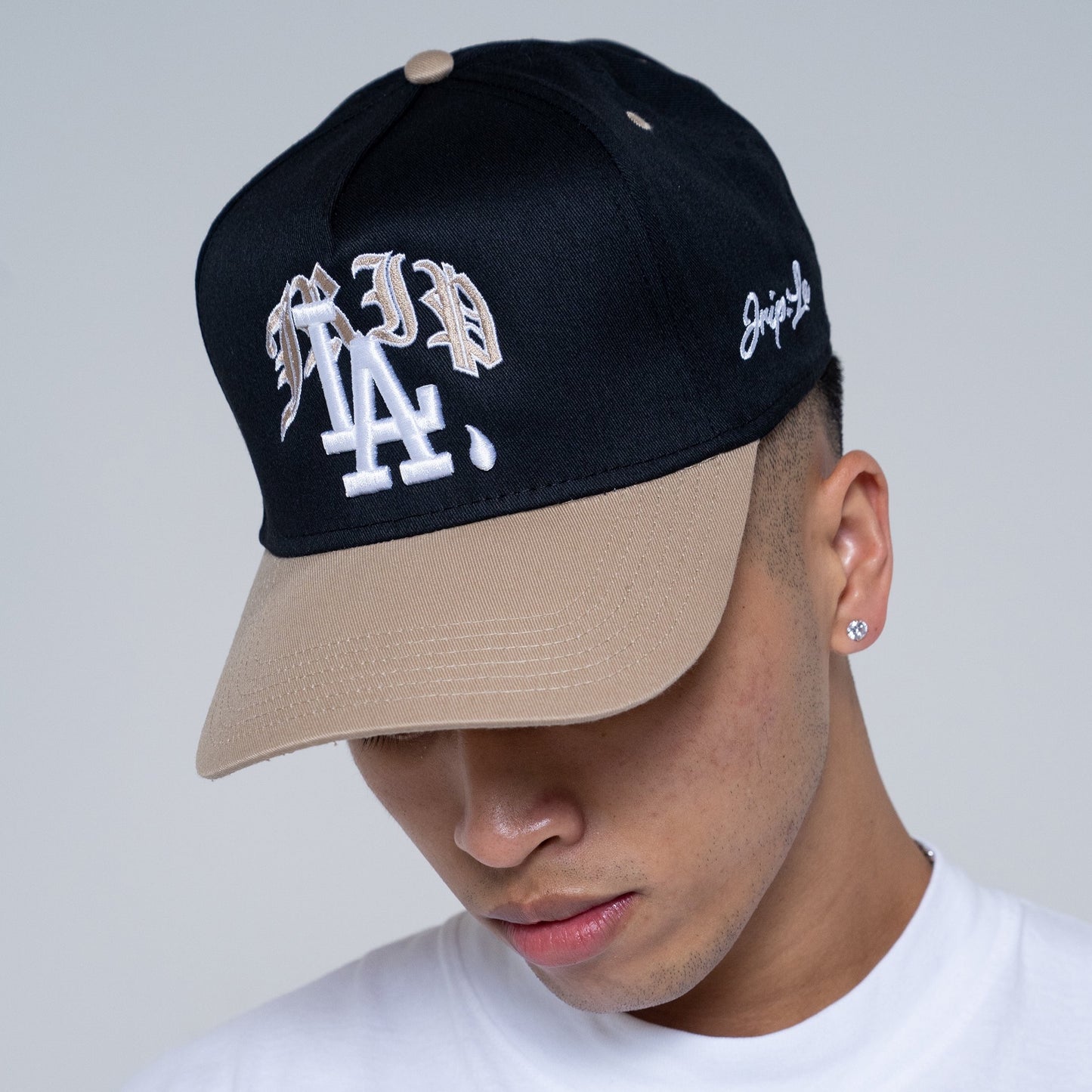 Jrip LA Snapback Hat (BLACK/KHAKI)