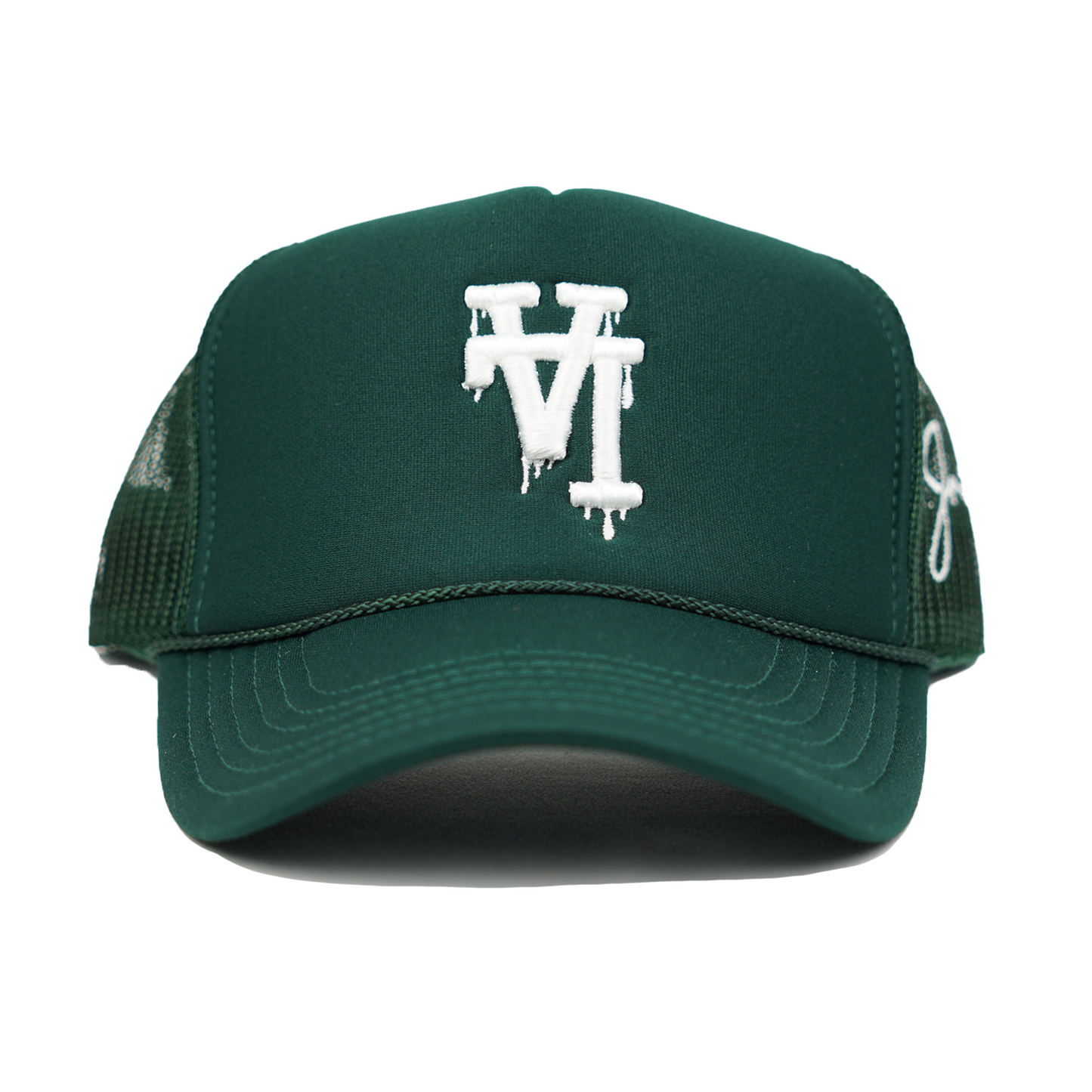 LA Dripping Trucker Hat (GREEN)