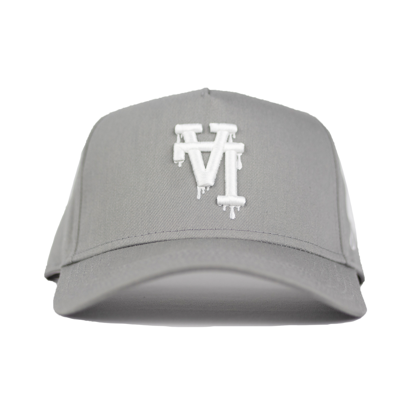 LA Dripping Snapback Hat (GREY)